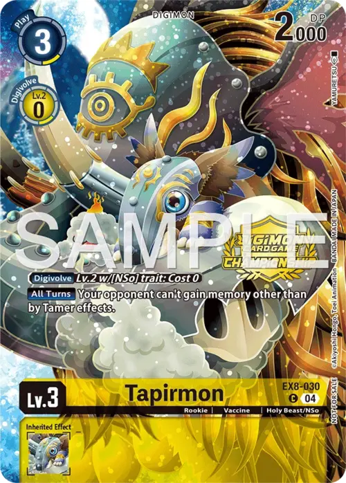 Tapirmon Card Front