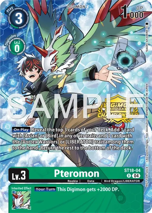 Pteromon Card Front