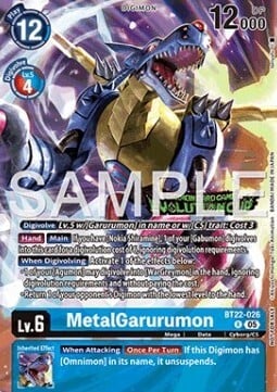 MetalGarurumon Card Front