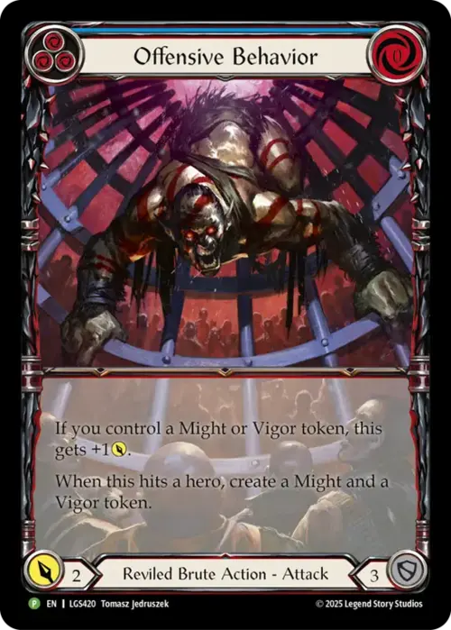 Offensive Behavior Card Front
