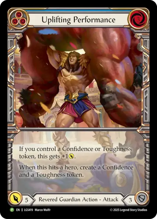 Uplifting Performance Card Front