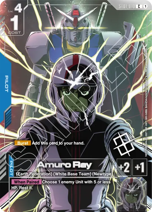 Amuro Ray Card Front