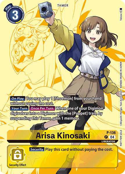 Arisa Kinosaki Card Front