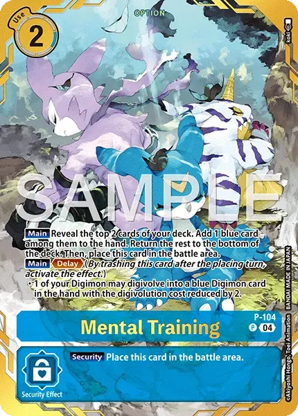 Mental Training Card Front