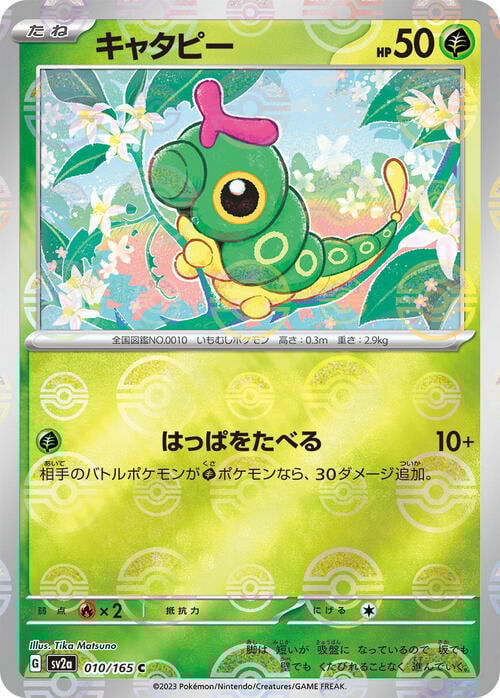 Caterpie Card Front