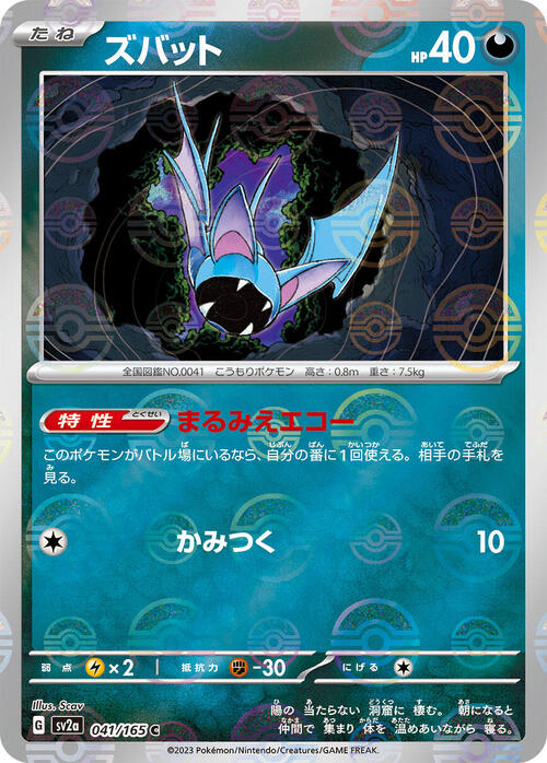 Zubat Card Front