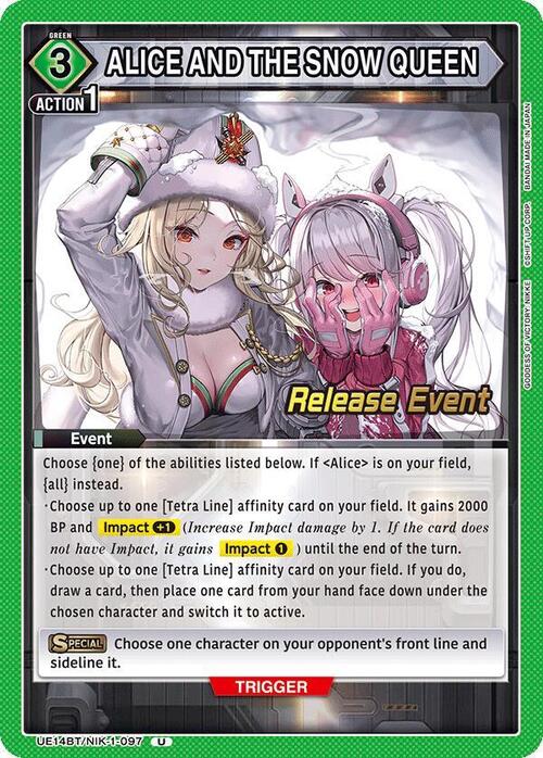ALICE AND THE SNOW QUEEN Card Front