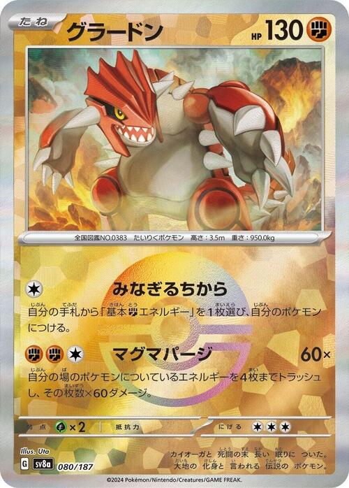 Groudon Card Front