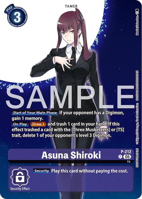 Asuna Shiroki Card Front