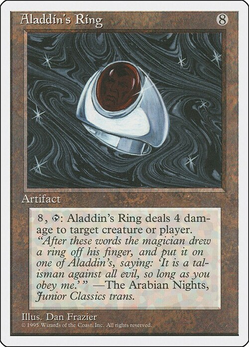 Aladdin's Ring Card Front