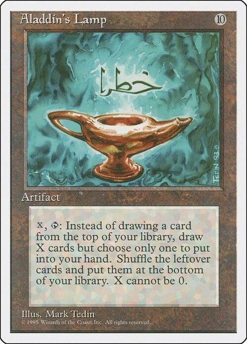 Aladdin's Lamp Card Front