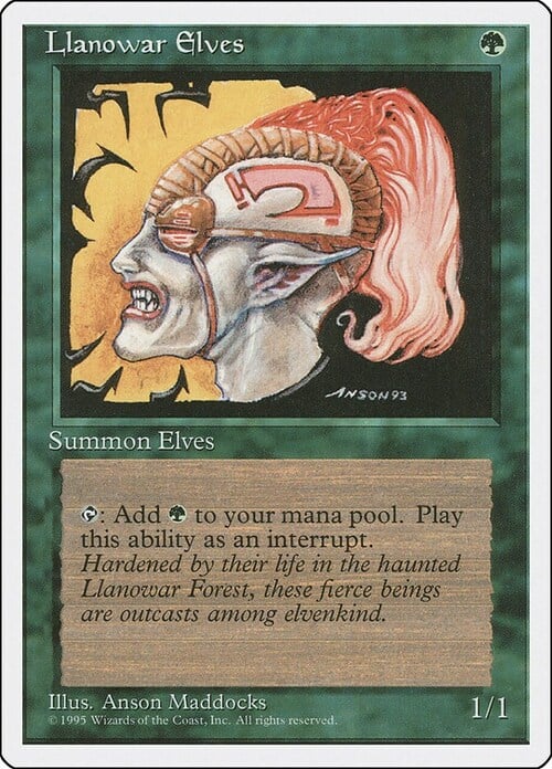 Llanowar Elves Card Front