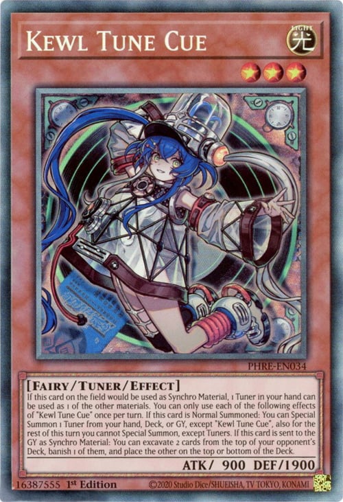 Kewl Tune Cue Card Front