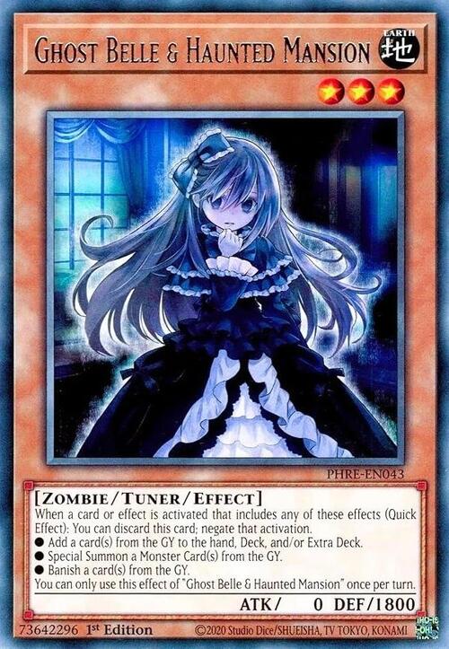 Bella Fantasma & Maniero Infestato Card Front