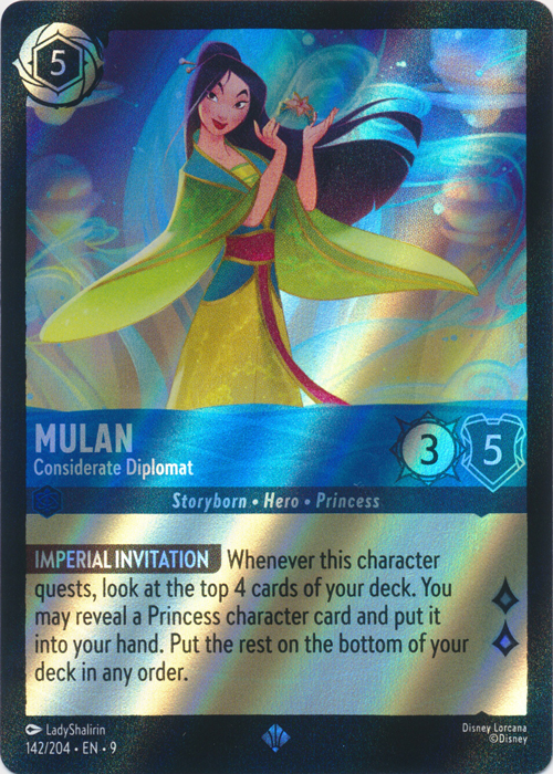 Mulan - Considerate Diplomat Card Front