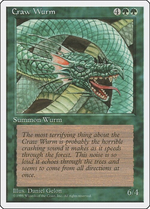 Craw Wurm Card Front