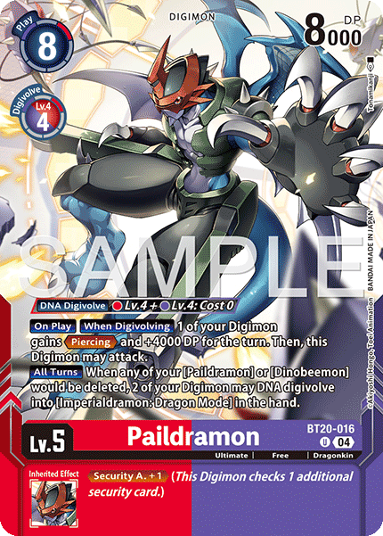 Paildramon Card Front