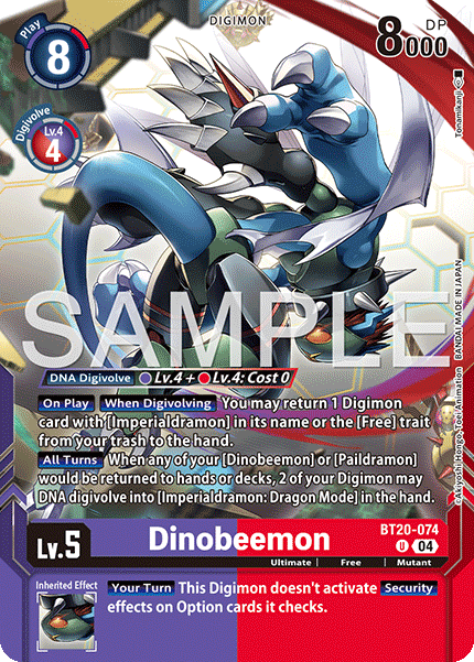 Dinobeemon Card Front