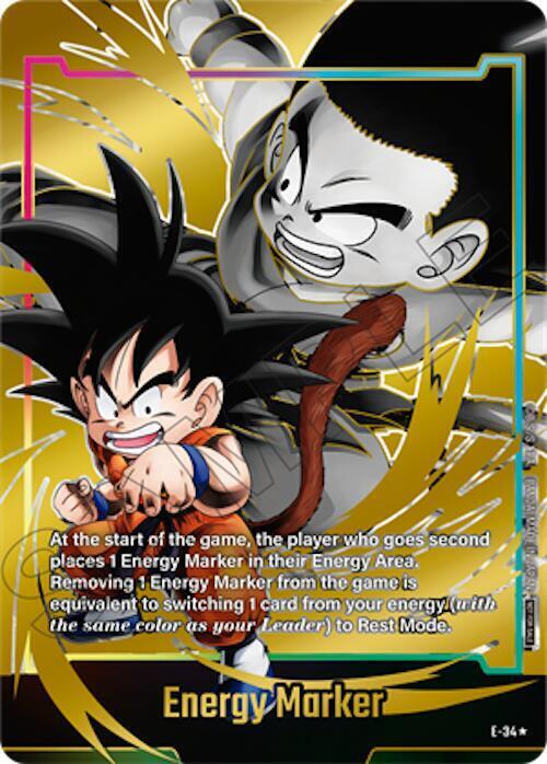 Energy Marker "Son Goku" Card Front