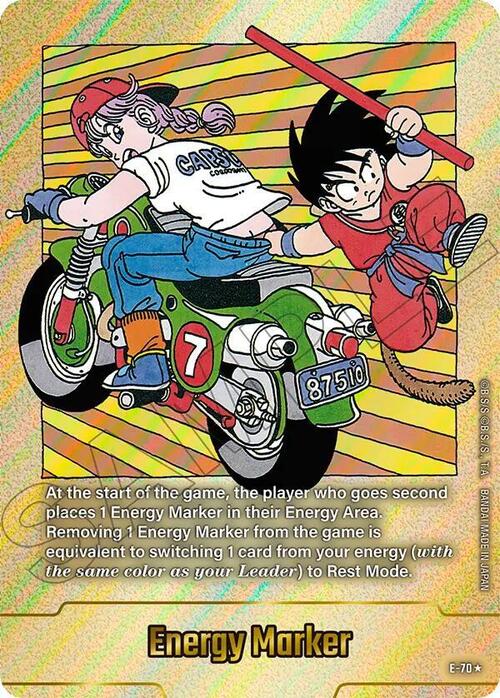 "Bulma & Son Goku" Energy Marker Card Front