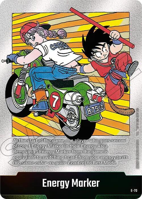 "Bulma & Son Goku" Energy Marker Card Front