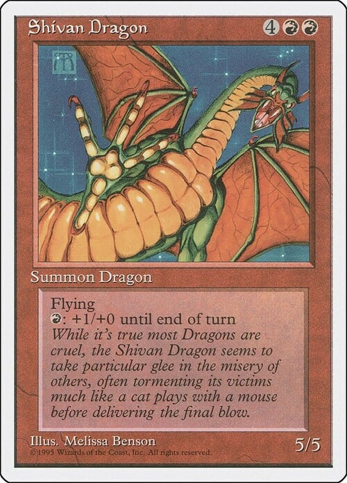 Shivan Dragon Card Front