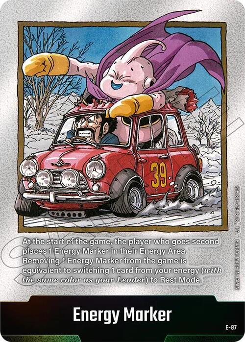 "Majinbuu & Mr.Satan" Energy Marker Card Front
