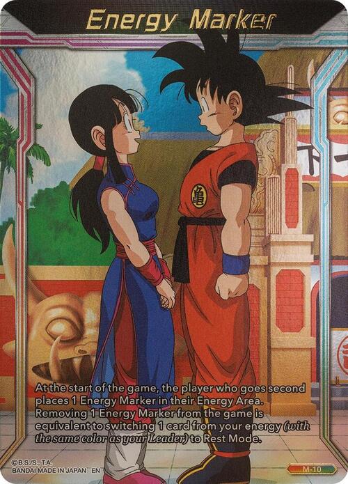 "Chichi & Son Goku" Energy Marker Card Front
