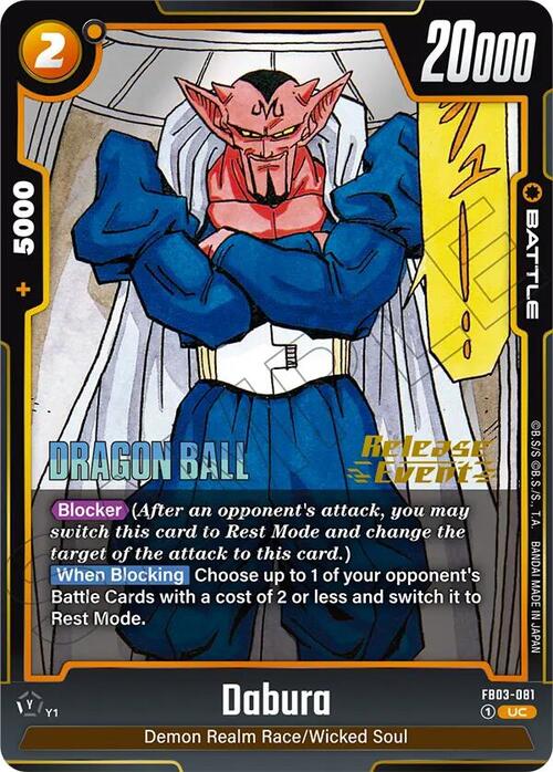 Dabura Card Front