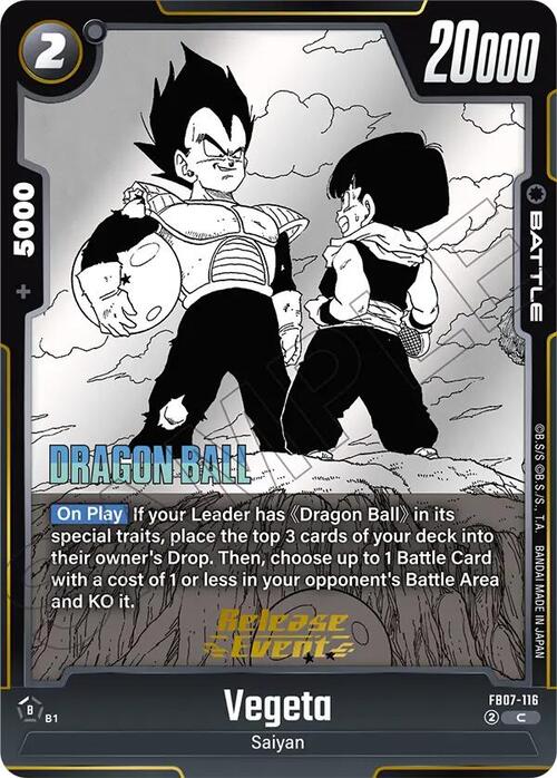 Vegeta Card Front