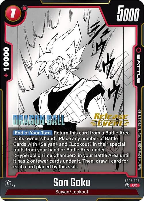 Son Goku Card Front