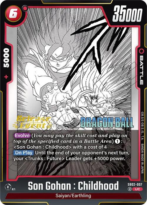 Son Gohan : Childhood Card Front