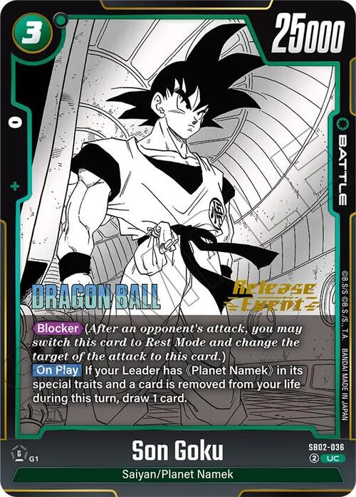 Son Goku Card Front