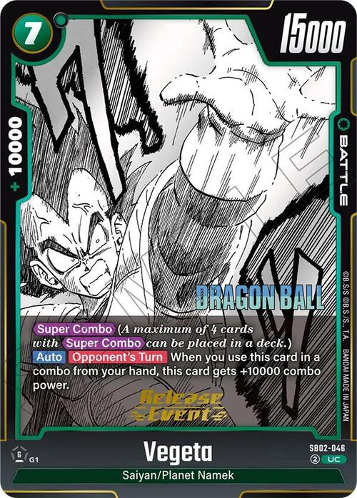 Vegeta Card Front