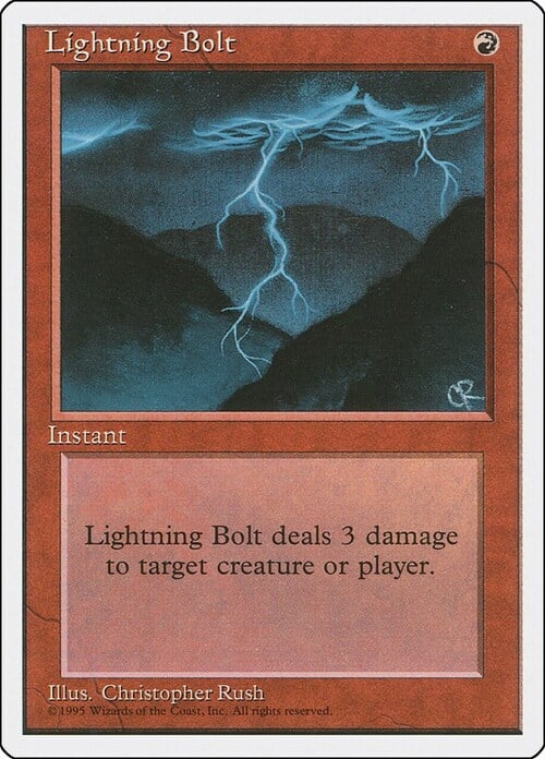 Lightning Bolt Card Front