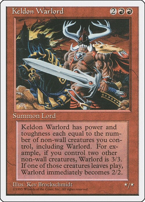 Keldon Warlord Card Front