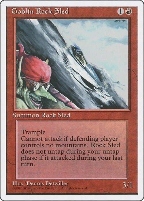 Goblin Rock Sled Card Front