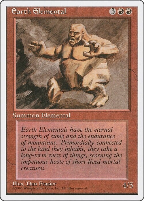 Earth Elemental Card Front