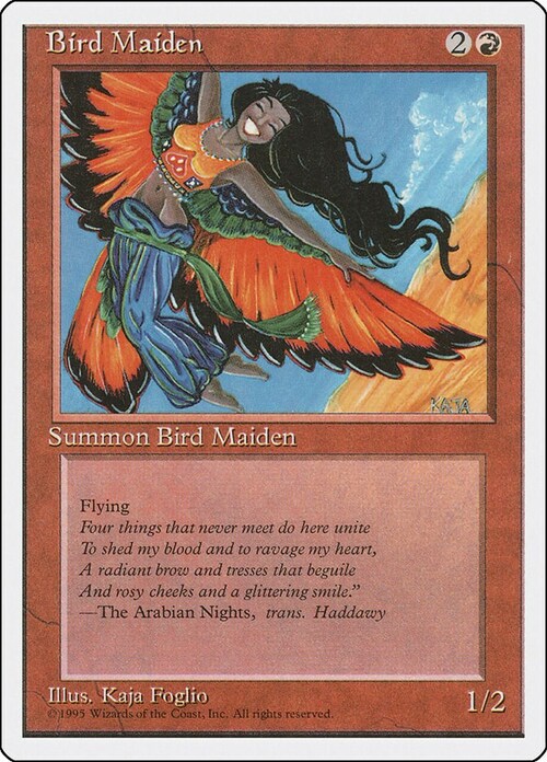 Bird Maiden Card Front