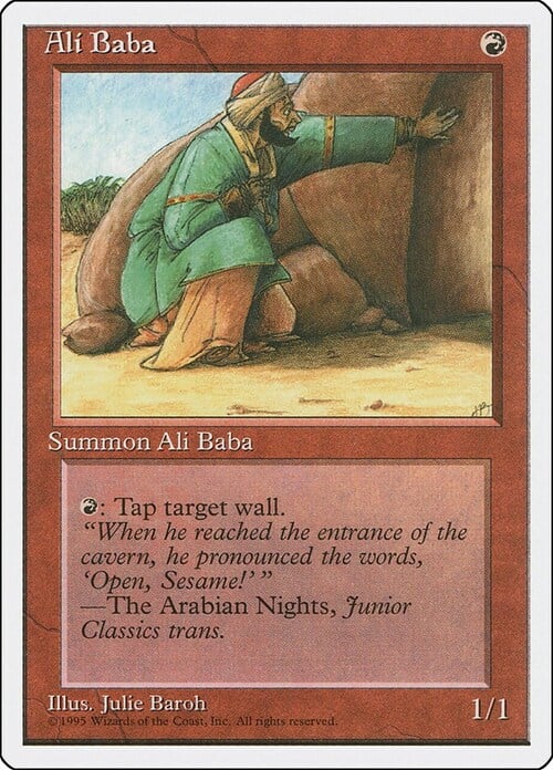 Ali Baba Card Front