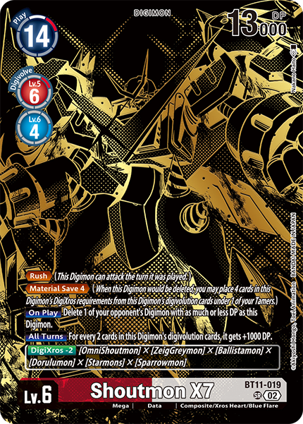 Shoutmon X7 Card Front