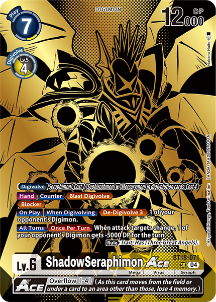 ShadowSeraphimon Ace Card Front