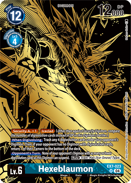 Hexeblaumon Card Front