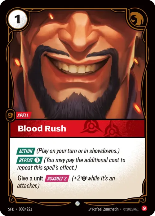 Blood Rush Frente