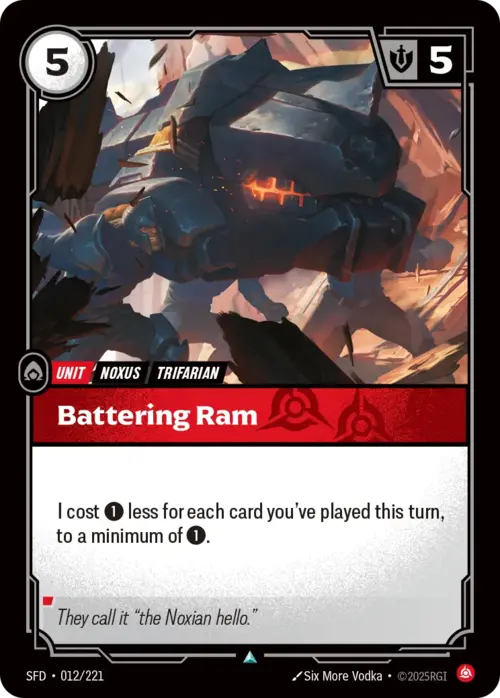 Battering Ram Card Front