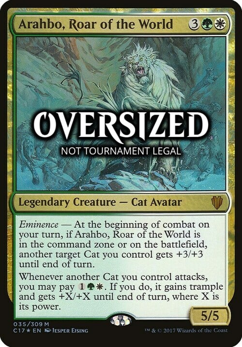 Arahbo, Roar of the World Card Front