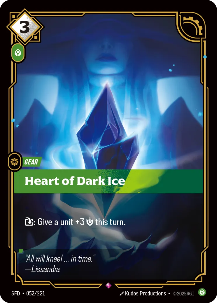 Heart of Dark Ice Spiritforged | Riftbound | CardTrader