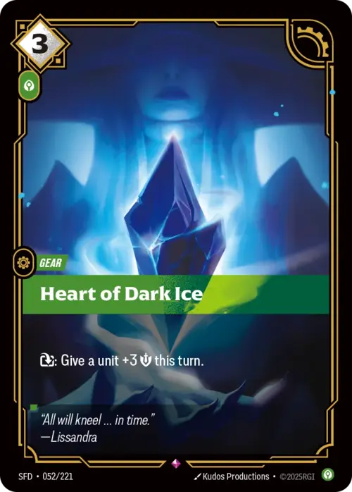 Heart of Dark Ice Card Front