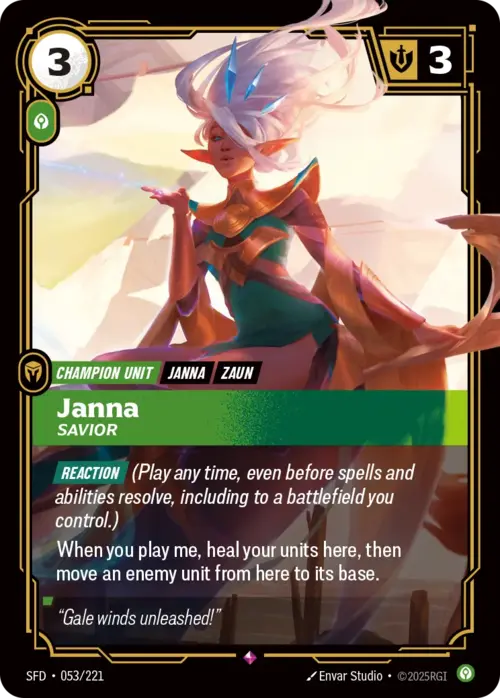 Janna, Savior Card Front