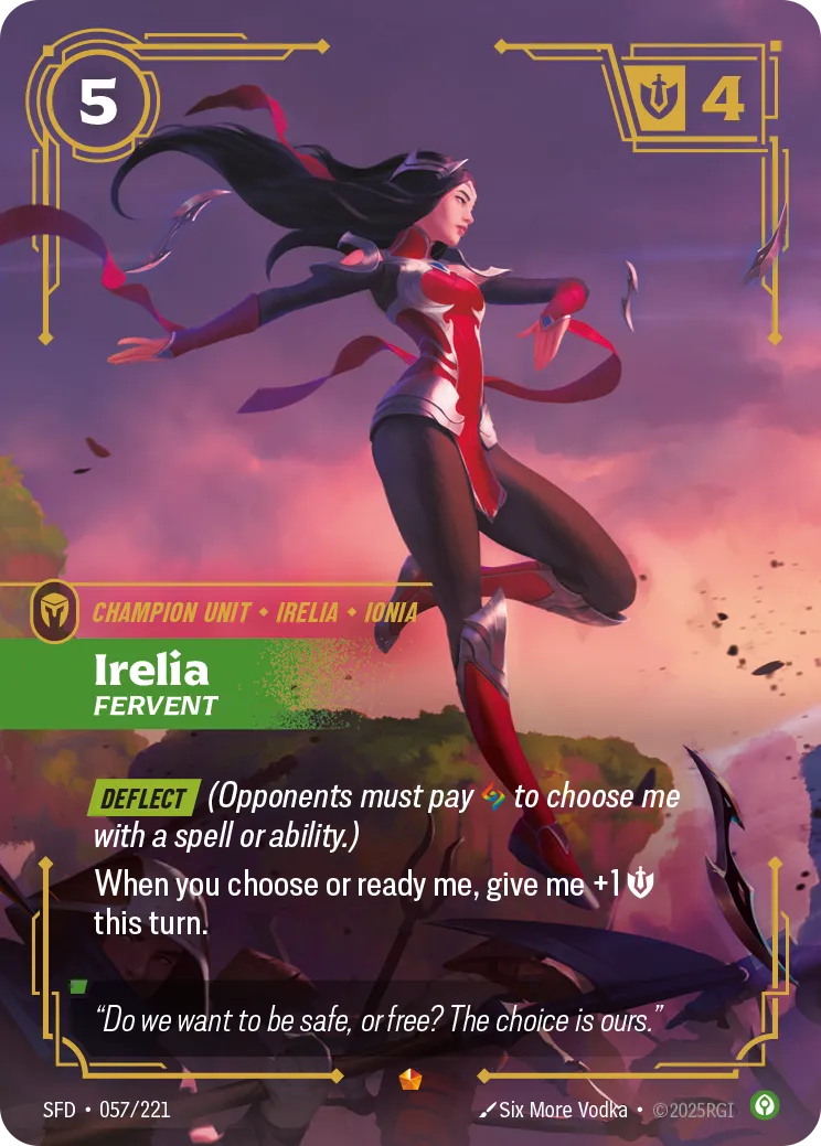 Irelia - Fervent Spiritforged | Riftbound | CardTrader